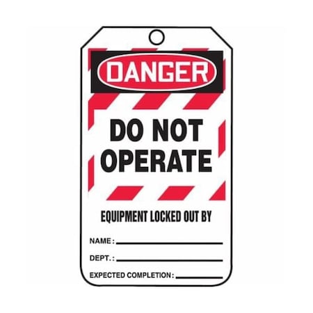 Accuform PF-Cardstock, 3-1/4 in Width, 1/4 in Height, , 25 PK MLT409PTP